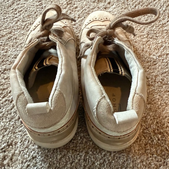 ShuShop Beige High-Top Sneakers - Picture 4 of 6